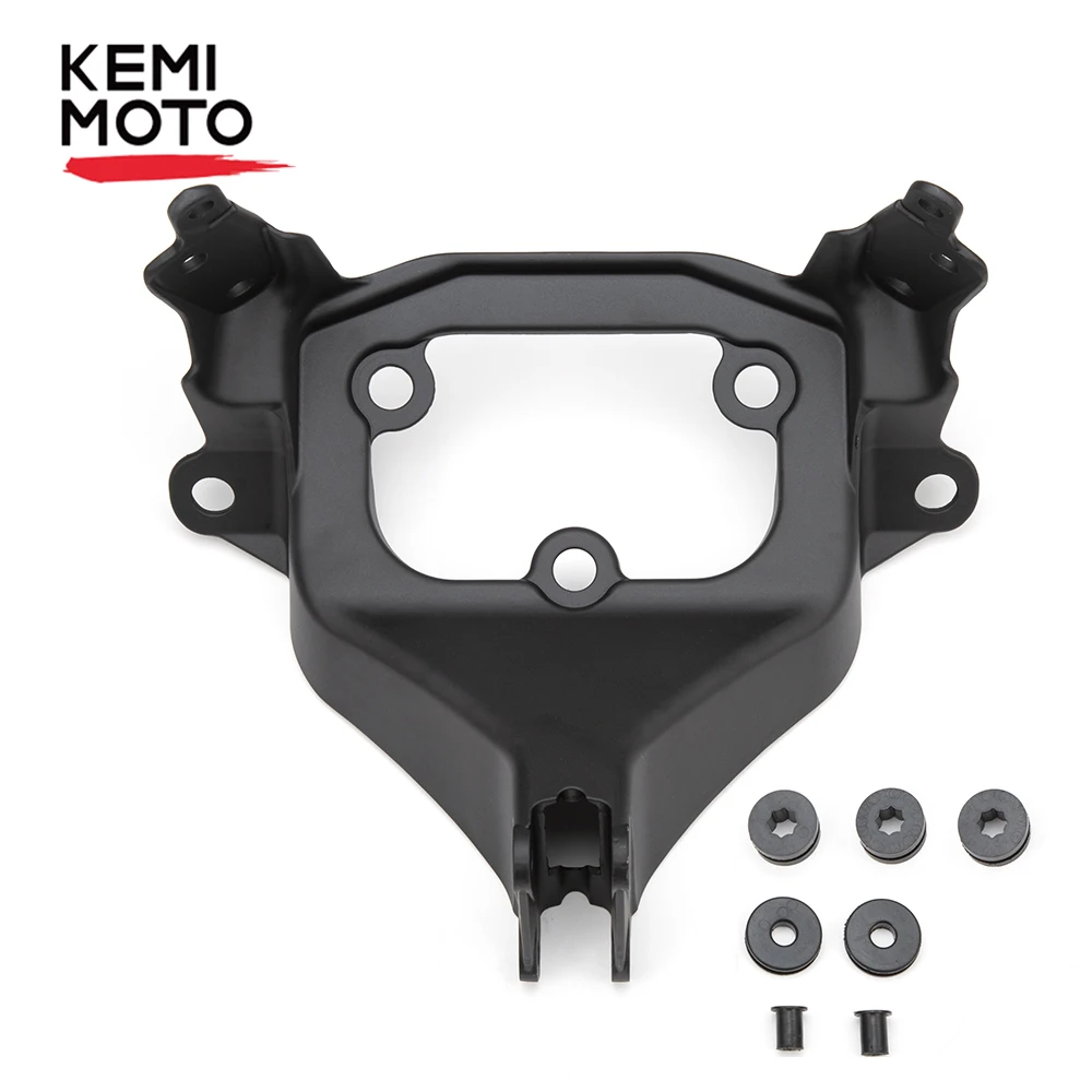

KEMiMOTO Motorcycle Black Upper Front Fairing Stay Bracket For Suzuki GSXR 1000 2017 2018 2019 Aluminum New GSXR1000