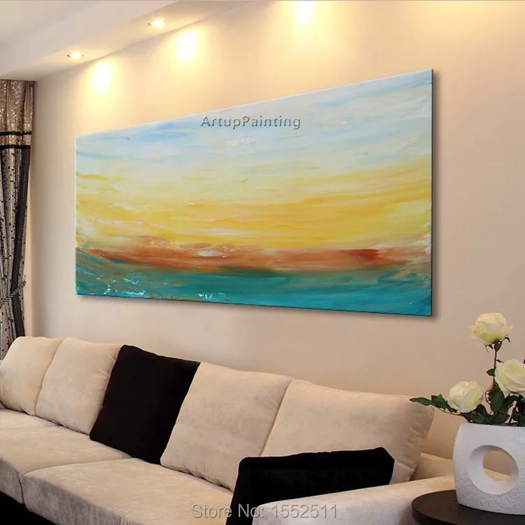 Dusk Seaside Acrylic Paint Home Decoration Oil Painting on canvas hight Quality Hand-painted Wall Art 24X48 inch ,36X72 inch 2 Dusk Seaside Acrylic Paint Home Decoration Oil Painting on canvas hight Quality Hand-painted Wall Art 24X48 inch ,36X72 inch 2