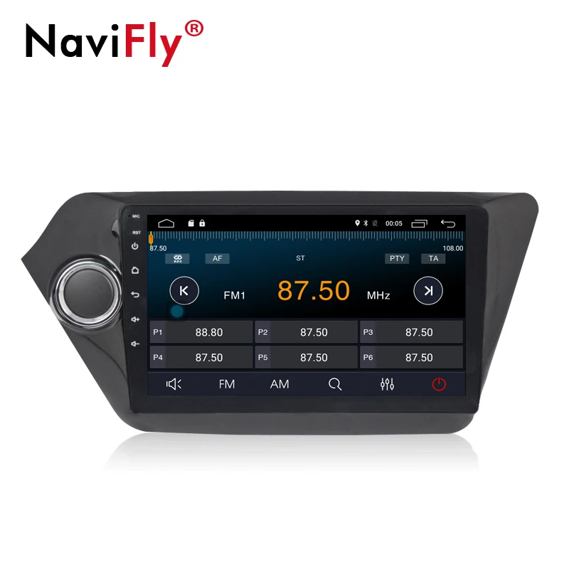 Excellent NaviFly Quad Core 9inch Android 7.1 Car gps dvd player for Kia RIO K2 2010-2015 car Radio Cassette Player 2G RAM WIFI 4G LTE 2