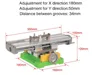 Mini precision multifunction worktable BG6350 Bench Vise Fixture drill milling machine X and Y-axis Adjustment Coordinate table 5