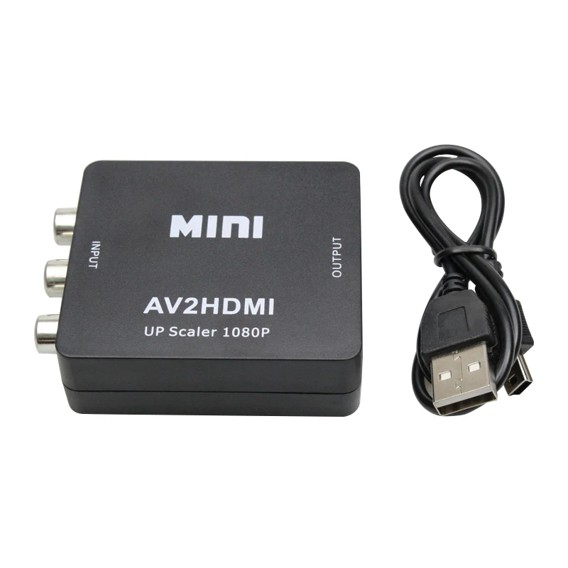 Мини AV в HDMI конвертер устройство AV CVBS 3RCA в HDMI конвертер коробка 1080P видео AV2HDMI конвертер для HDTV для PS3/PS4 DVD PC