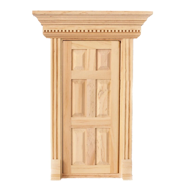 FBIL-1: 12 весы деревянная Фея передней двери куклы дом Миниатюрный аксессуар