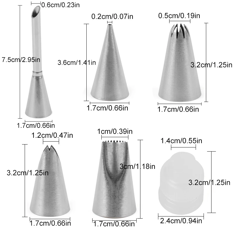 1 компл. Насадки для украшения набор трубопроводов Крем Шприц Советы кексы десерт с мешком кончик муфта украшения торта инструменты