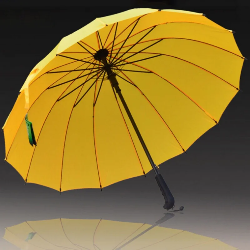 Зонт для гольфа, сильный Ветрозащитный полуавтоматический длинный зонт, большой уличный мужской и женский деловой зонтик, нежные Зонты - Цвет: A2