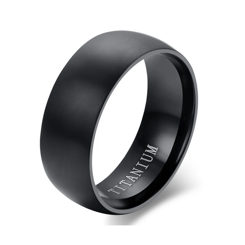100 balck titanium rings for men 8mm cool men ring jewelry wedding bands male - Cool Mens Wedding Rings 100 balck titanium rings for men 8mm cool men ring jewelry wedding bands male - Cool Mens Wedding Rings