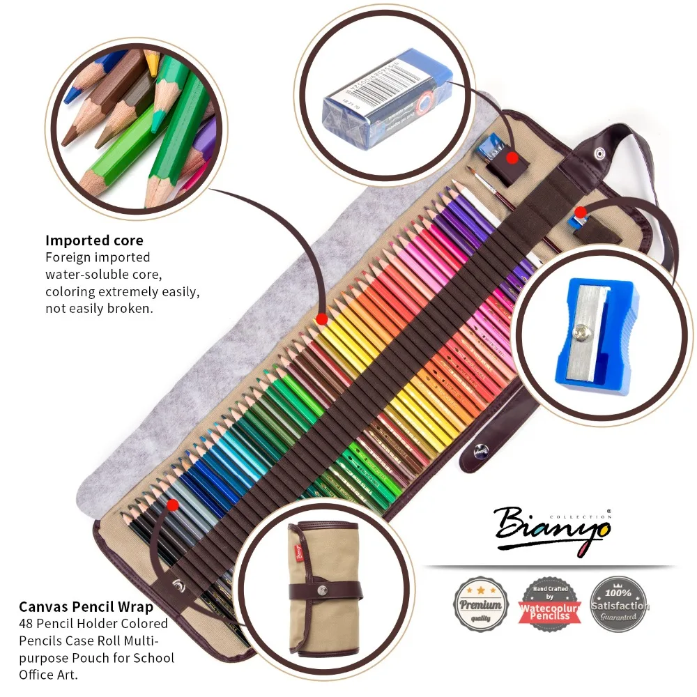 

Bianyo 48Colors Wood Colored Pencils Set Lapis De Cor Artist Painting Water Color Pencil For School Drawing Sketch Art Supplies