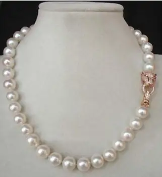 

18" 10-11MM AAA++ GENUINE WHITE SOUTH SEA AKOYA PEARL NECKLACe