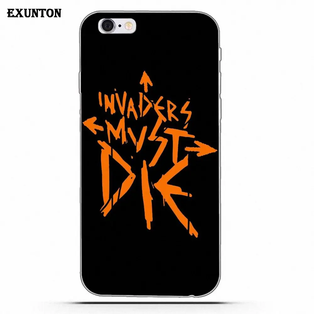 Чехол из ТПУ для Apple iPhone 4 4S 5 5C SE 6 6S 7 8 Plus X Prodigy Invaders Must Die Logo|Чехлы-накладки| |