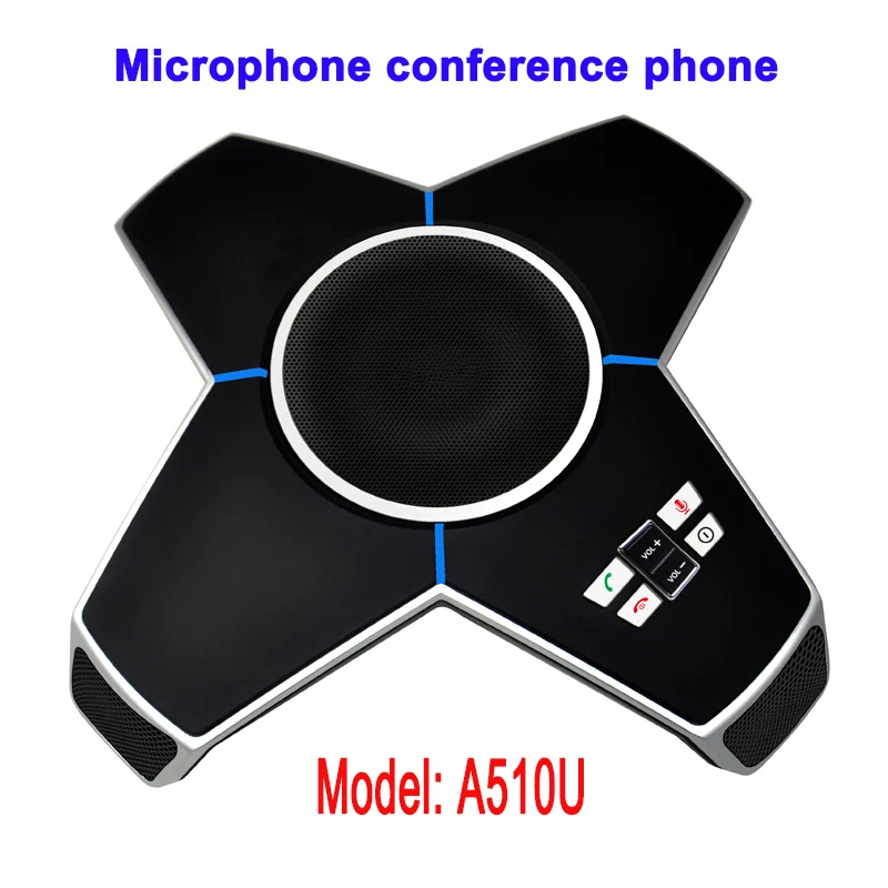التوصيل والتشغيل USB كونفرنس غرفة الصوت متعددة الاتجاهات ميكروفون مع USB الناتج للفيديو الصوت مؤتمر نظام