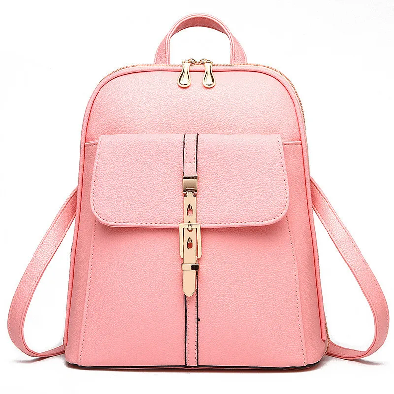 New Arrival Female Bags Concise Sweet Ladies Leisure Fashion Backpacks Candy Color Pink Wine Red Lavender