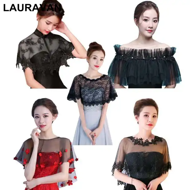 black sheer shawl