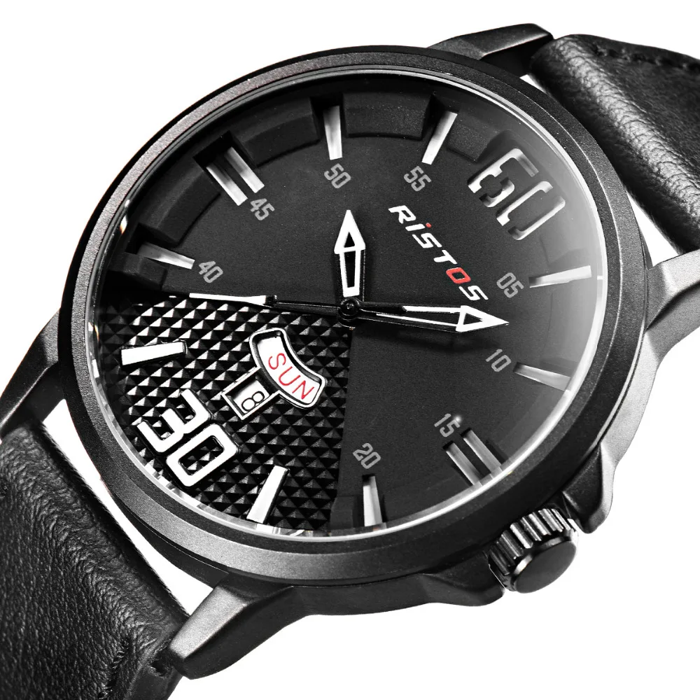 Chronograph Wacth Mens Sports Wrist Watches Date Waterproof Males