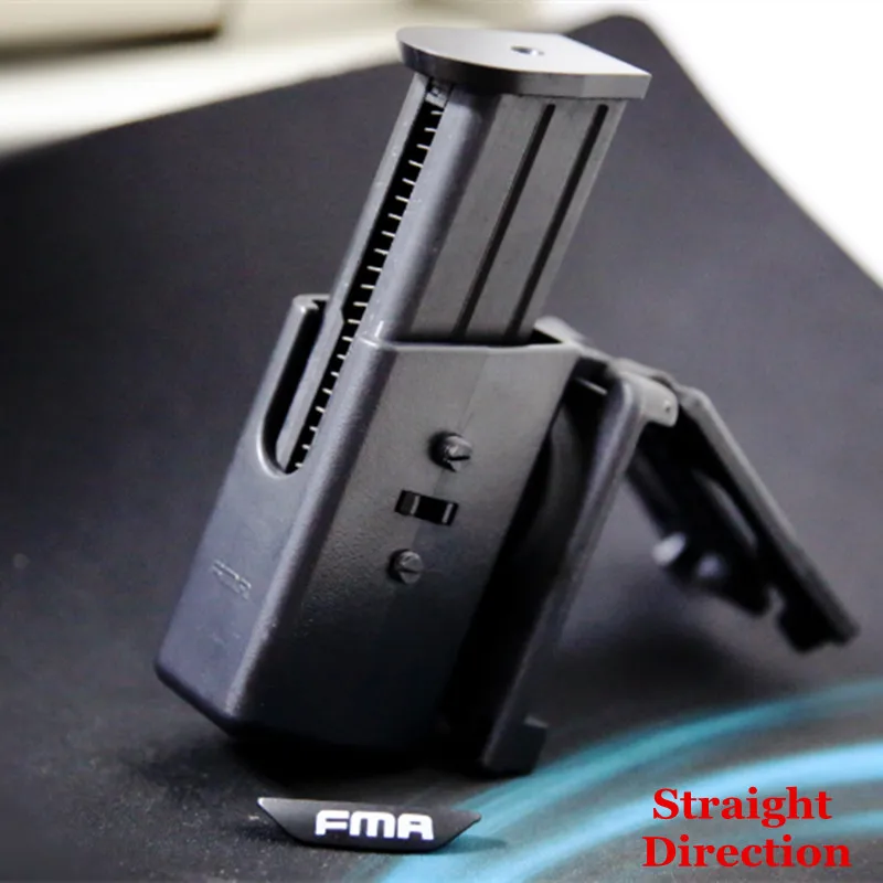 

TB-FMA IPSC Magazine Jacketed Revolving Quickly 360 Degrees Ghost Pistol Magazine Pouch for Straight and Horizontal Direction