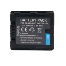WHCYonline – batterie de caméra VW VBN390, 3750mAh, pour Panasonic,