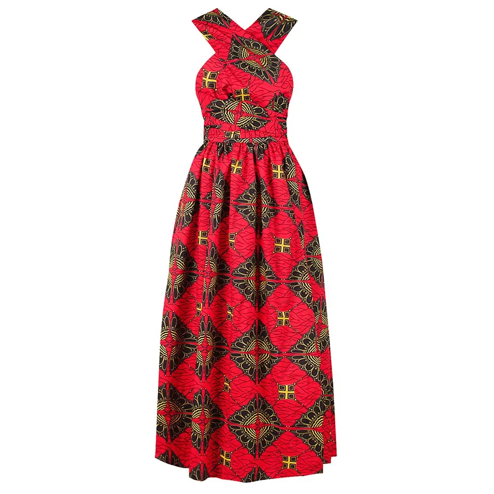 Fadzeco элегантные африканские платья Дашики печати спинки длинное платье Vestidos Вечерние платья Стиль Базен Riche несколько способов носить