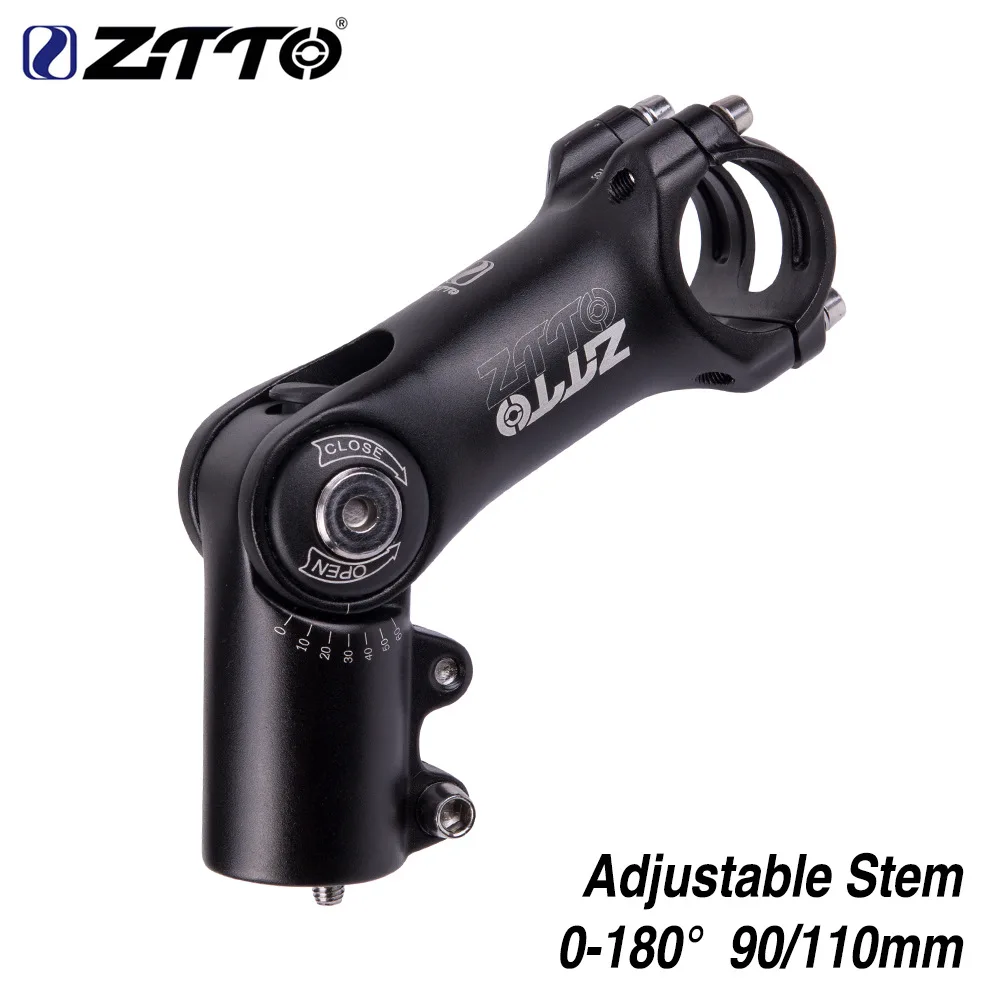 

ZTTO 2019 Adjustable 160 degrees Riser 90mm 110mm*31.8 fiting Stem for MTB Road Bicycle part Rise Up Extender fork Extension