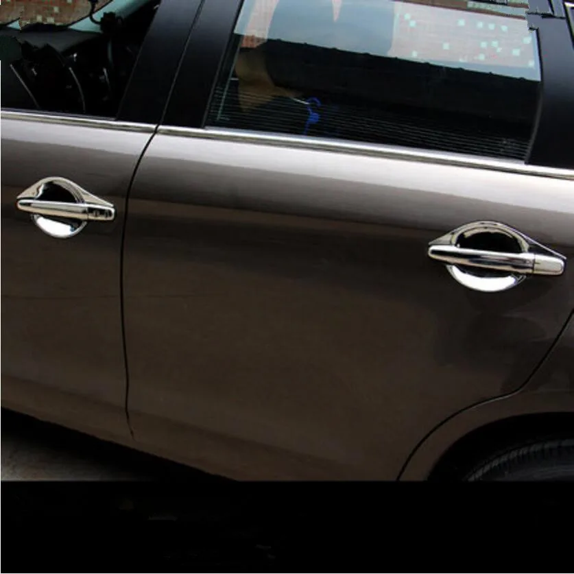 Автостайлинг наружное украшение для дверной ручки Чехол-наклейка для Mitsubishi ASX Outlander Lancer RVR 2013-, автомобильные аксессуары