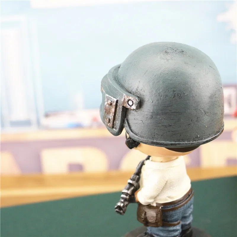 1pcs 7cm cartoon PUBG gun player Action Figures Dolls kids hard plastic animal model desk decoration toy d11
