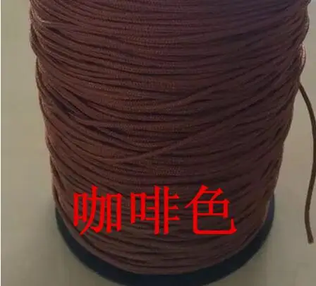 

Braided Nylon Rope 2mm white/green /coffee color curtain blinds accessory shutter string DIY beading cord free shipping