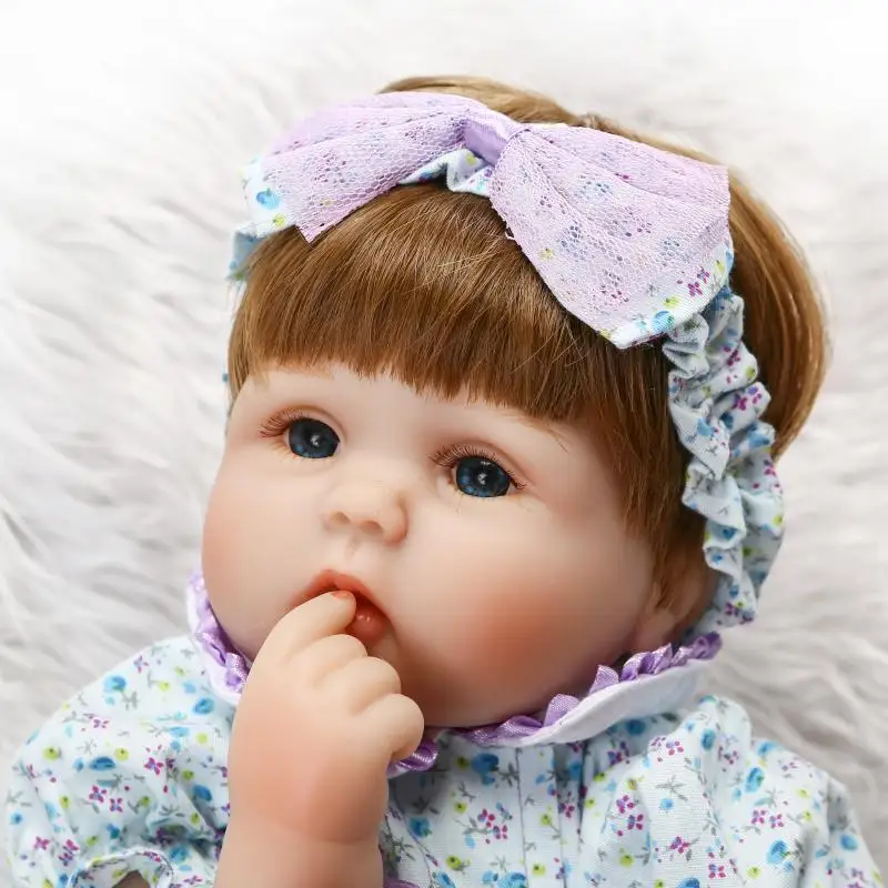 Buy 42cm 16inch Fat face Baby Girl Reborn Dolls Cotton