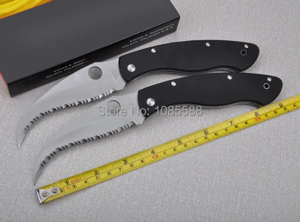 

Customized version c12gs Spider Knives Folding Blade Knife Tactical Hunting Knife G10 Handle Outdoor Tools Free shipping