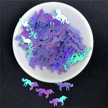 

15g/Pack Mini DIY Sequins Uni corn Filler Clear Slime Accessories Supply For Kids Lizun Uni corn Doll Figure Model Toy Decor