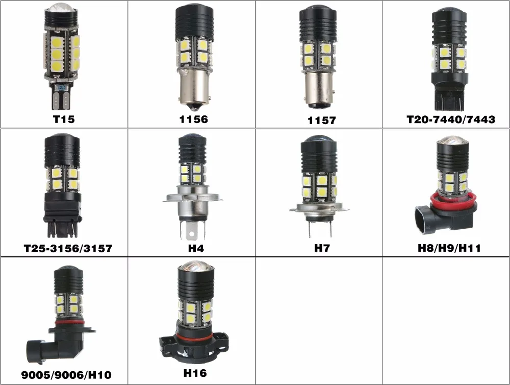 2 шт. T15 1156 1157 T20 T25 12smd ВОДИТЬ Автомобиль Включите Signa стоп супер яркий белый 6000 К сигнальные лампы