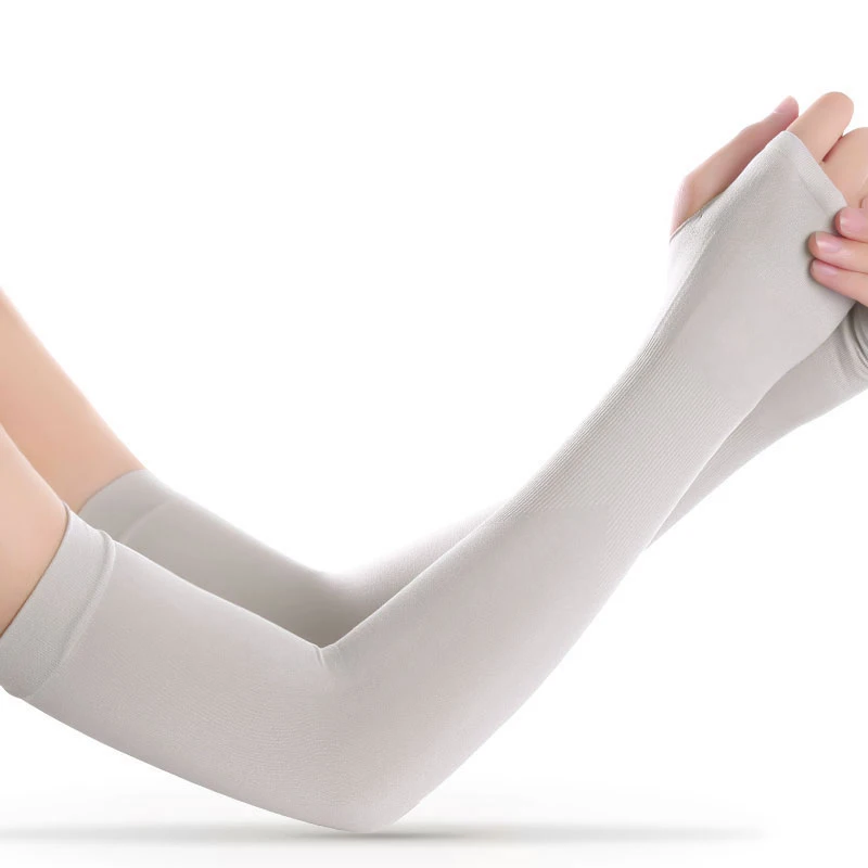 

Newly 1 Pair UV Protection Long Arm Sleeve Running Golf Cycling Soft Cooling Warmer Gloves for Adult/Child BF88