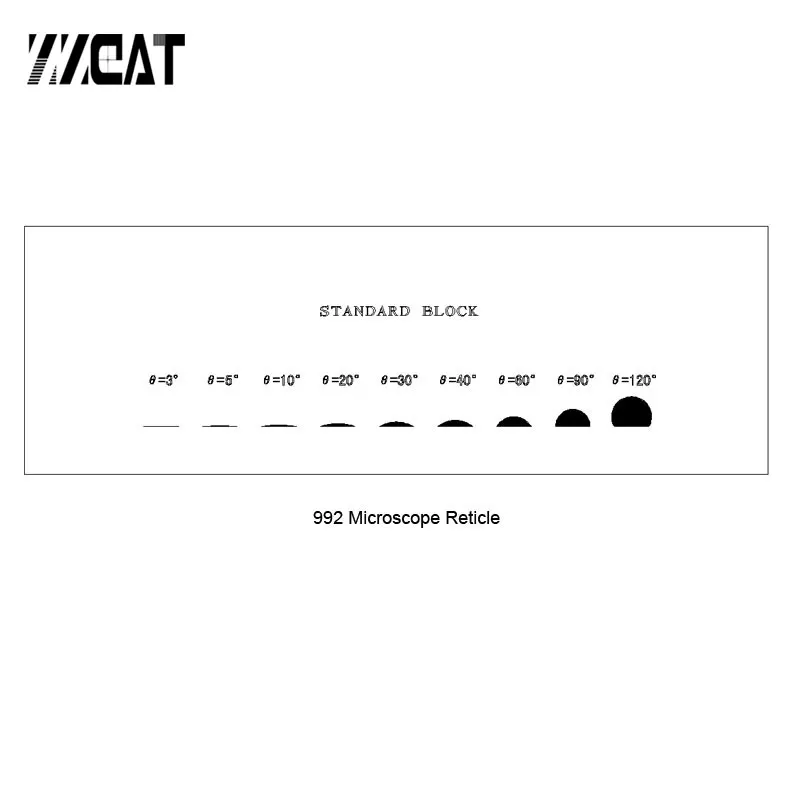992OpticalGlassAngleScaleStageMicrometerCalibrationSlidesfor