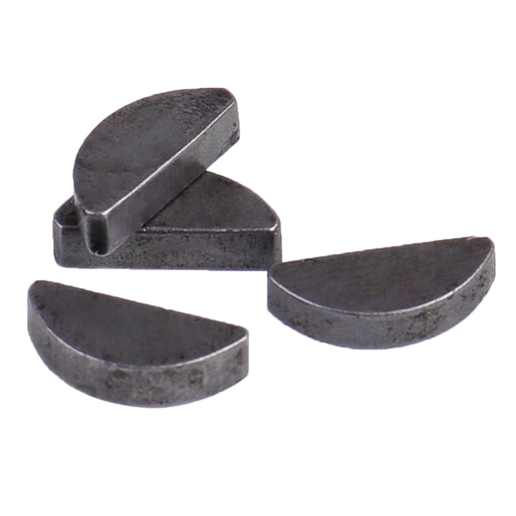 4 Pieces Metric Woodruff Key 4x14x4mm Flywheel Clutch Crankshaft Accessories Assorted Metric Woodruff Key Set