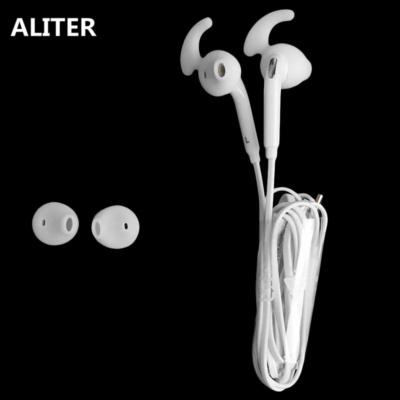 Наушники вкладыши ALITER белые наушники с микрофоном для Samsung Galaxy S7/S7 Edge|in ear earphones|in