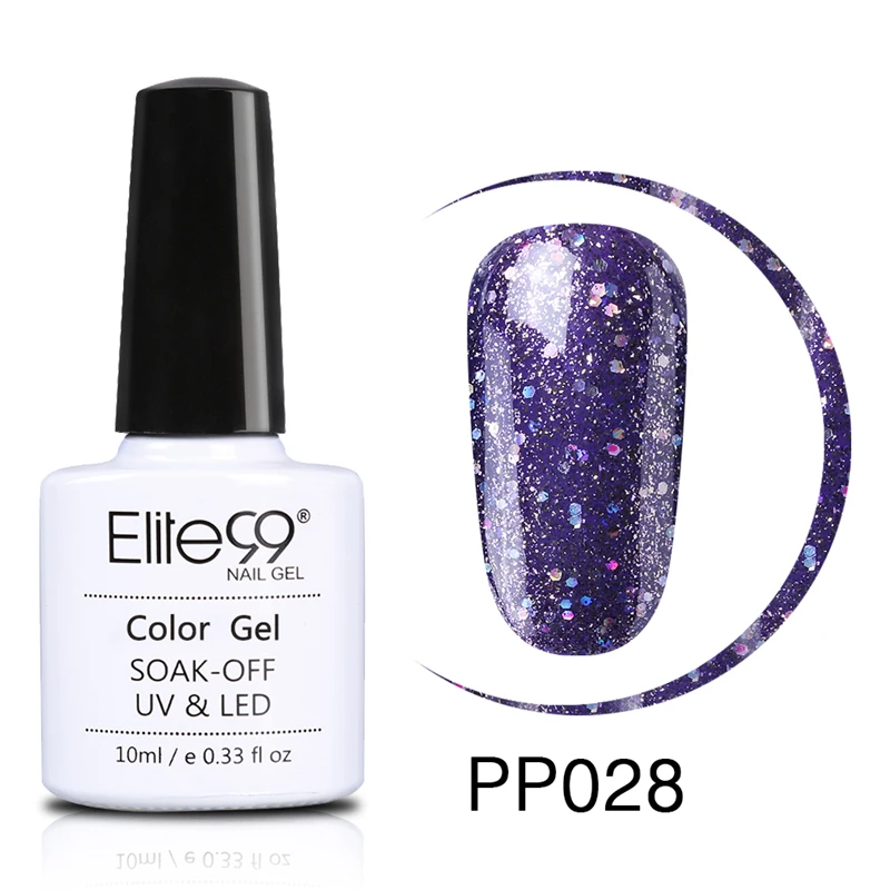 Elite99 гель-лаки фиолетовый синий цвет набор гель-лаков для ногтей замачивается наращивание ногтей УФ и светодиодный светильник для маникюра дизайн ногтей - Цвет: PP028