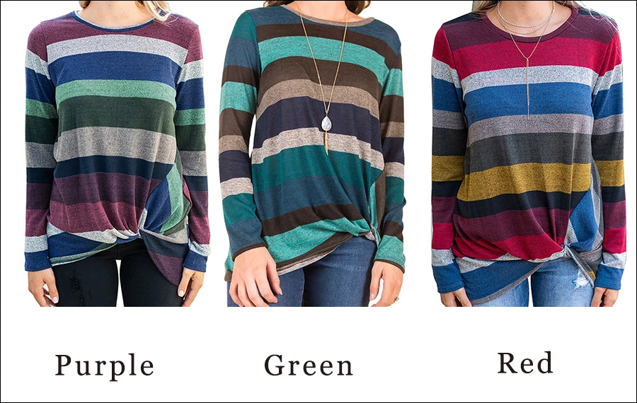 Gladiolus 2018 Casual Autumn Winter Sweater Women Long Sleeve Striped Irregular Knot Knitted Pullover Women Jumper Loose Sweater (20)