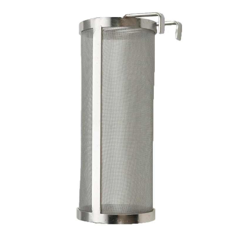 Günstig 304 Edelstahl Bier Pellet Hop Filter Hop Spinne Sieb Homebrew Trinken Filterung für Brauen Wasserkocher 100 x255mm 400 Mikron