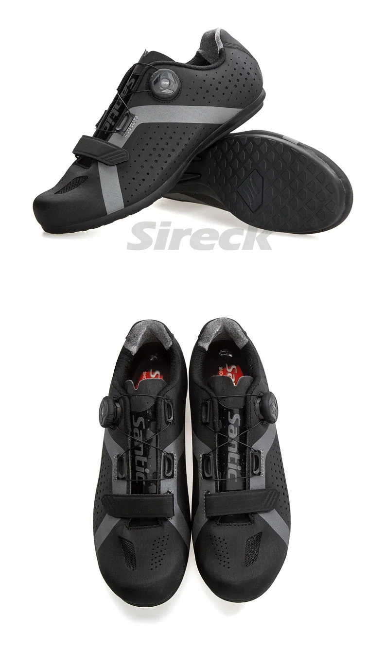 Santic Cycling Shoes Men Women MTB Mountain Road Bike Shoes Rubber Anti-slip Unlocked Bicycle Shoes Zapatillas Ciclismo