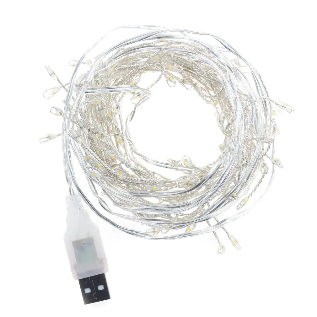 Питаемые через USB порт петарды светильник полосы светодиодный серебряной