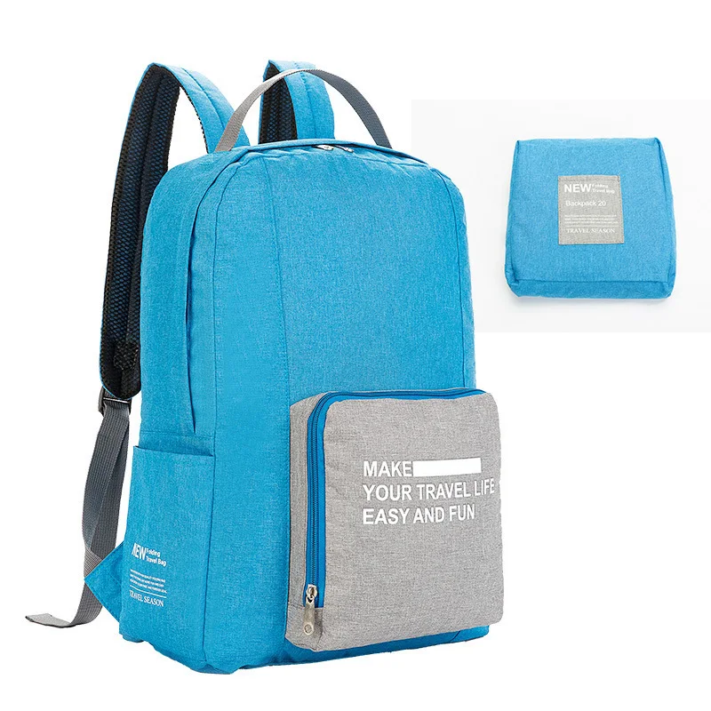 

Travel Shoulder Backpack Foldable Cationic Receiving Bag Waterproof Oxford Cloth Portable Bags packing cubes Malas De Viagem