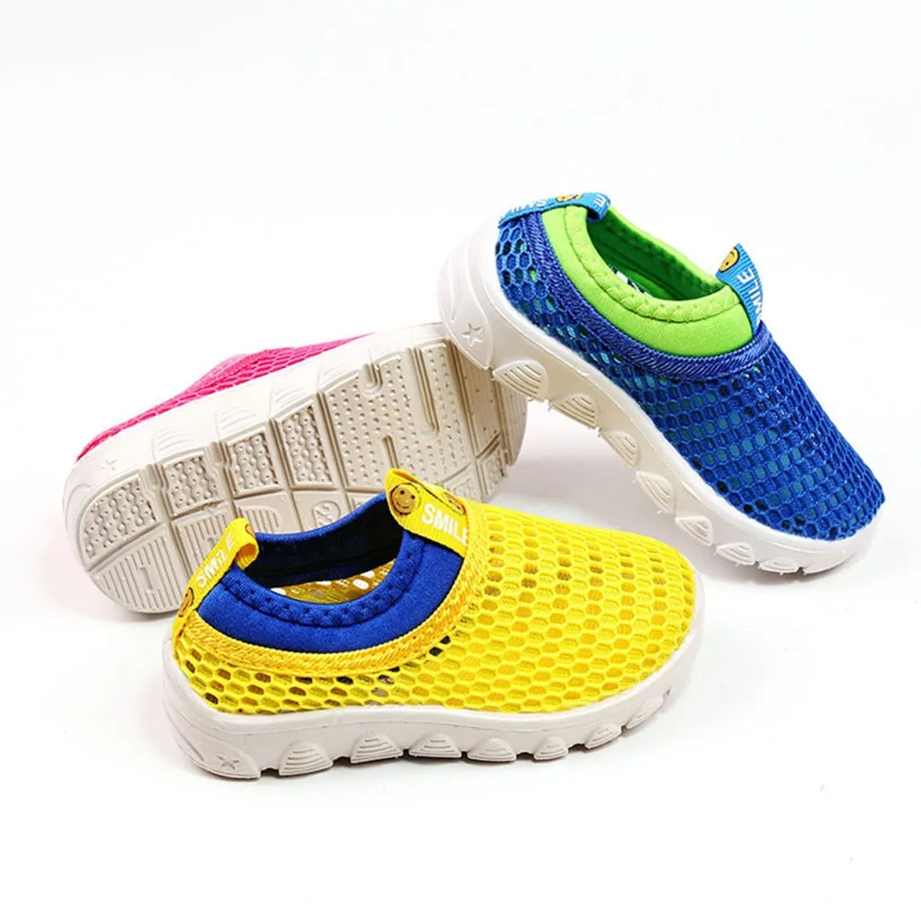 Детская весенняя обувь для мальчиков и девочек; Детские кроссовки с сеткой; яркие цвета; спортивные кроссовки для бега; повседневная обувь;# XTN