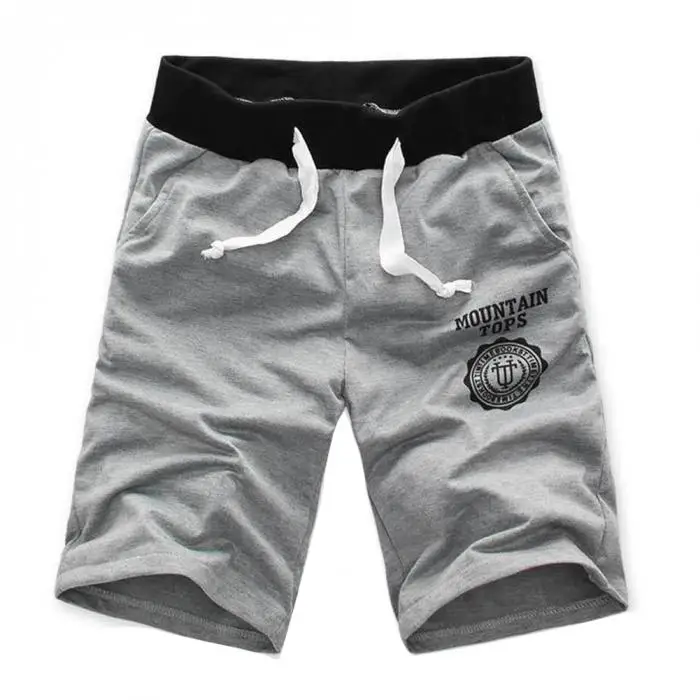 Мужские шорты и брюки полулетние пляжные с принтом дышащие хлопковые модные повседневные для улицы FG66