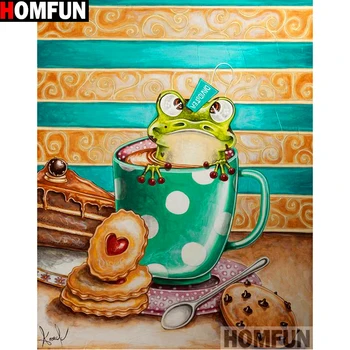 

HOMFUN Full diamond Painting "Cup frog" Resin Drill Embroidery 5D Diy Diamond Painting Handmade Cross Stitch gift A13072