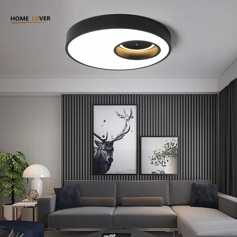 

Ceiling light Led for Living room Bedroom Kitchen Fixutre Black/White Color Avize Indoor modern Led ceiling lamp Plafon led