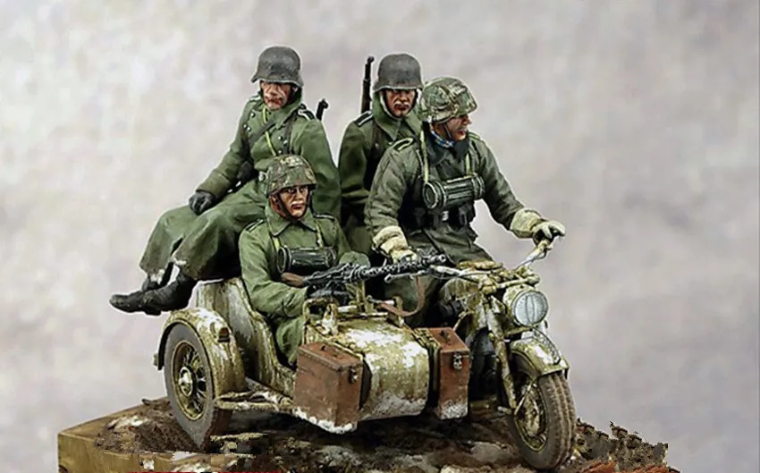 

1:35 Resin Figure Model Kit Unassambled Unpainted T00008 (without motorcycle)