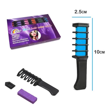 

NEW Temporary Hair Color Chalk Combs Kit Girls Party Cosplay Halloween Hair Salon Dyeing
