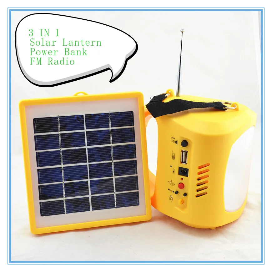Portable LED Solar lantern lamp USB mobile phone charging ...