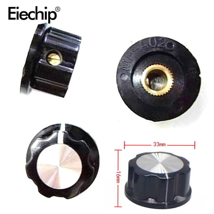 

10pcs/lot MF-A04 bakelite potentiometer knob cap diameter hole 6mm WH118/WX050 Diameter 33mm*16mm High