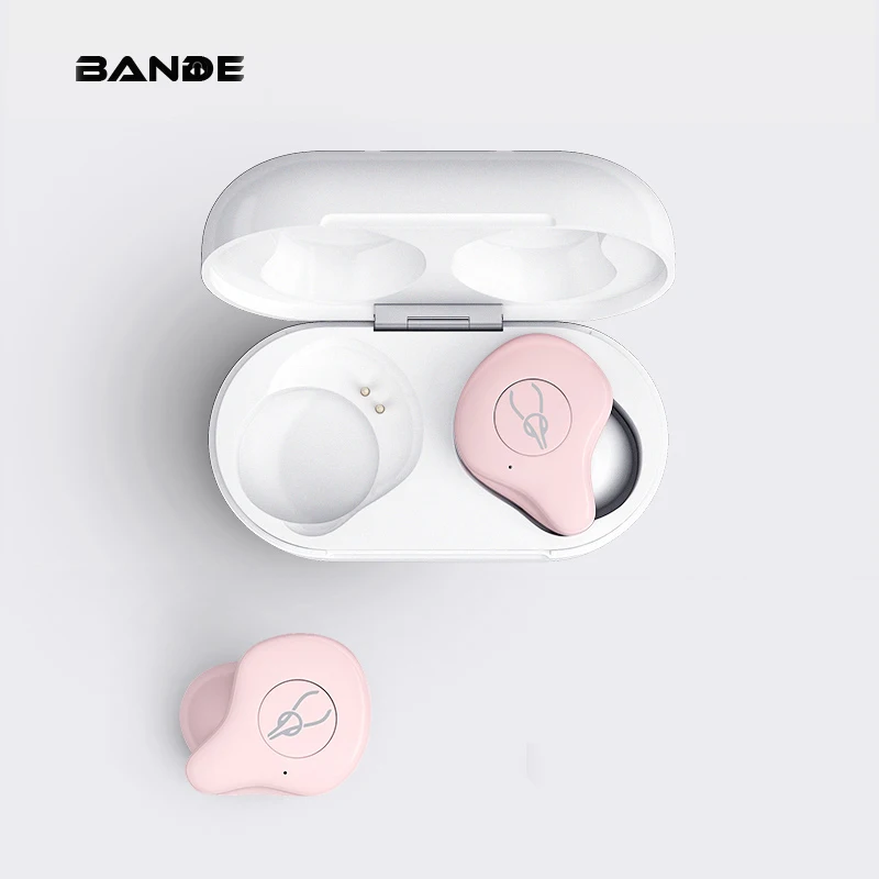 

Upgrade Bluetooth 4.2 Pink Waterproof Sports Wireless Bluetooth Headset