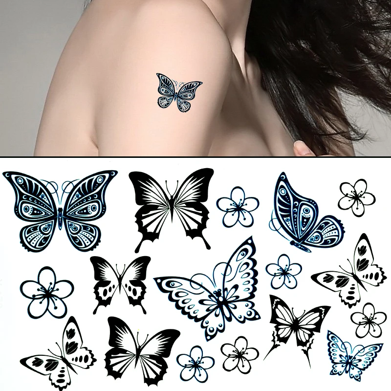 butterfly paintbrush tattoo