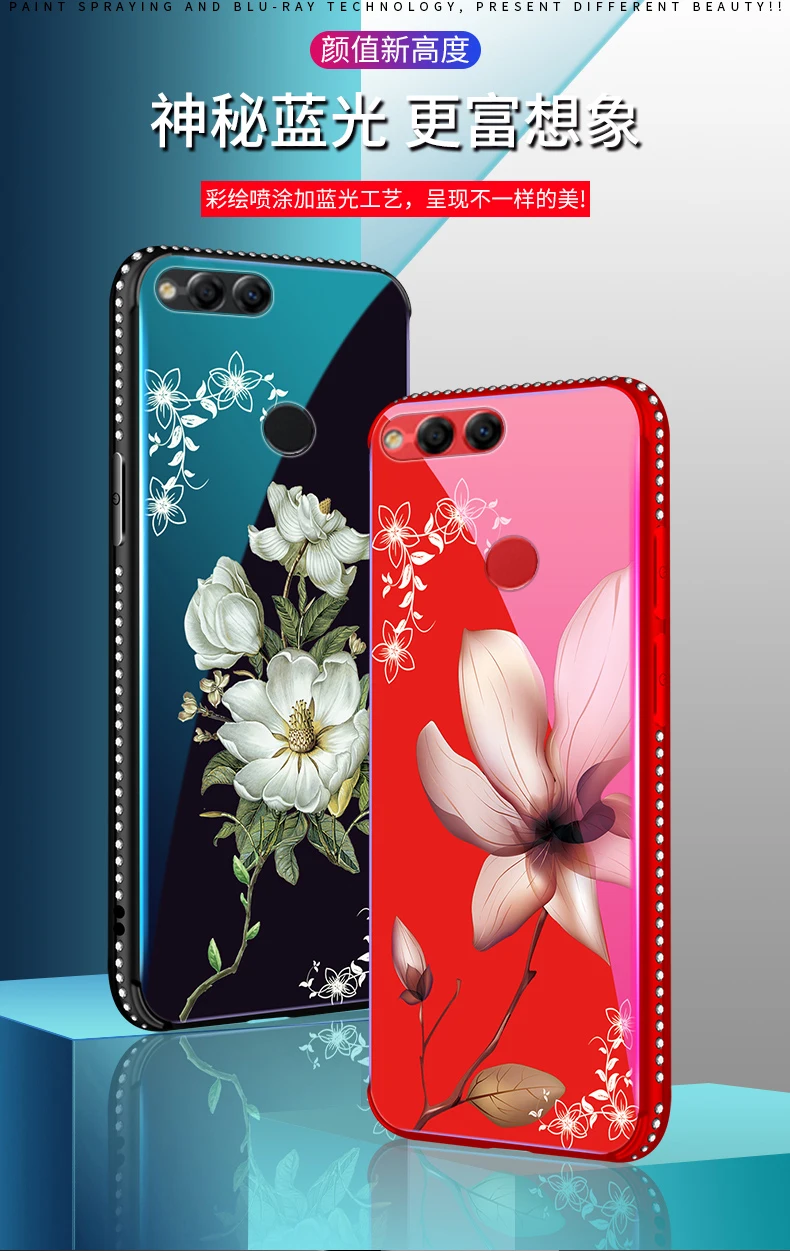 Новое поступление чехол для телефона huawei Honor 7C 6X 7X 8X Enjoy 7 8 Plus 7S P20 Lite роскошный с