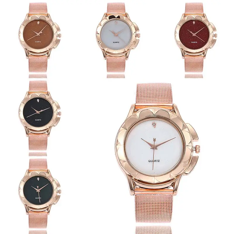 Women Quartz Wrist Watch with Ultra thin Mesh Strap Elegant Ladies