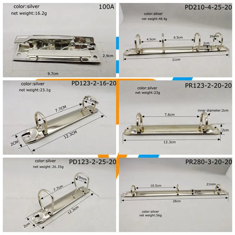 Горячие продаж файлы классификации переплетчиком вкладыш связующего папки binder клип Ремесло Фото кольцо связующего бумаги файл